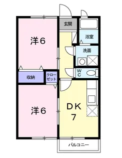 フィオーレA【1階】の間取り