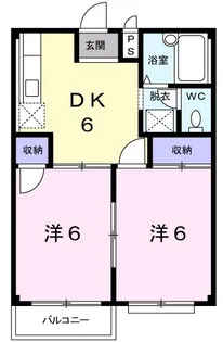 エルディム鈎取【2階】の間取り
