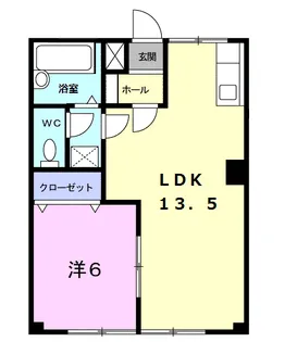 ドミール東仙台【2階】の間取り