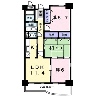 アトリウム コーツ【4階】の間取り