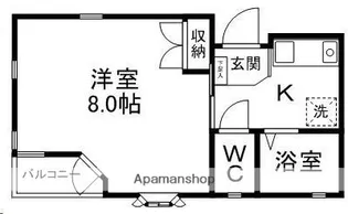 ビュー21青山【1階】の間取り
