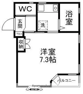 ビュー21青山【1階】の間取り