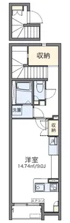 レオネクスト雷神Ⅱ【203号室】の間取り