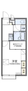レオパレスウエストプラザ愛子Ⅱ【210号室】の間取り