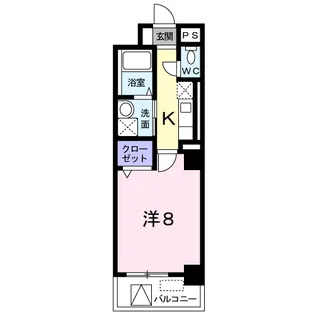 フェリーチェプレッソ北目町【3階】の間取り