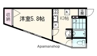 宮城県仙台市若林区河原町2丁目【アパート】の間取り
