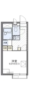 レオパレスKウイング【107号室】の間取り