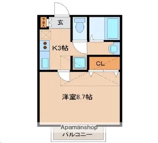 ツインフォレスト【2階】の間取り