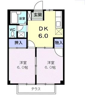 シティハイツ77【2階】の間取り