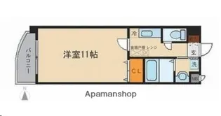 宮城県仙台市青葉区木町通1丁目【マンション】の間取り