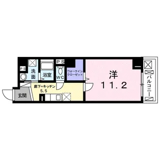 ヴィラ 鴻巣【1階】の間取り