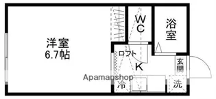パレットヒルズ【105号室】の間取り