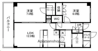 荒井ハイツ五番館【302号室】の間取り