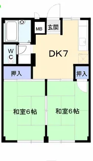 シティハイツ遠藤【1階】の間取り