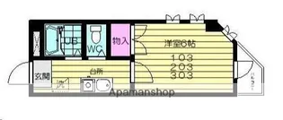 宮城県仙台市青葉区川内三十人町【マンション】の間取り