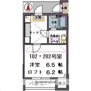 宮城県仙台市青葉区堤町2丁目【アパート】の間取り