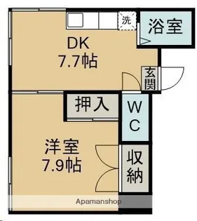 第二菊栄アパート【202号室】の間取り