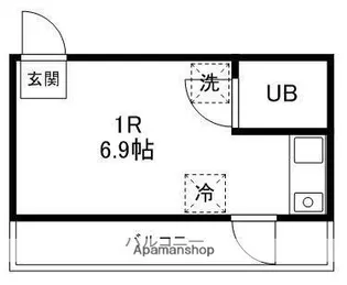 COLLINS【402号室】の間取り