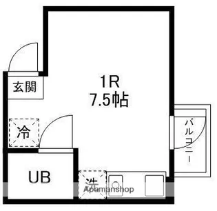 COLLINS【403号室】の間取り