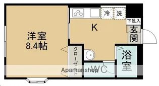 スエヒロ館【105号室】の間取り