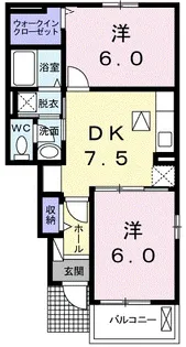 オーガスタⅡ【1階】の間取り