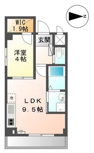 クレオ旭ヶ丘【2階】の間取り
