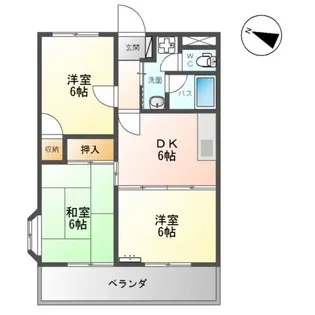 グランシャルマン通町【00405号室】の間取り