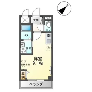 ノーブルコート台原【2階】の間取り