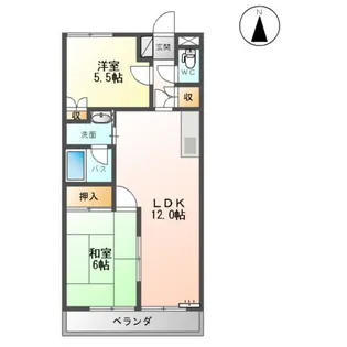 コンフォール壱番館【00202号室】の間取り