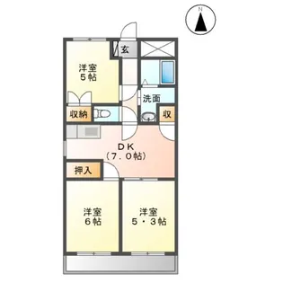 エクセレンスⅠ【2階】の間取り