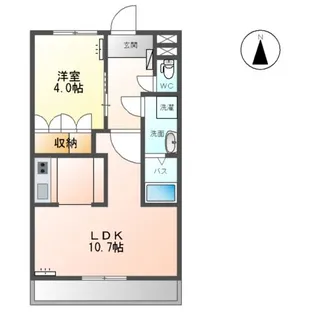 グランディール泰英1号館【1階】の間取り