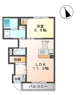 フェバリット【1階】の間取り