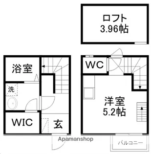 宮城県仙台市若林区畳屋丁【アパート】の間取り