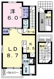 モデッサ・Ⅴ【3階】の間取り