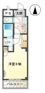 フィオーレ元茶畑Ⅱ【3階】の間取り