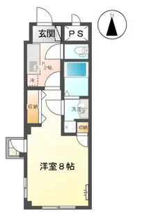 フィオーレ元茶畑Ⅱ【2階】の間取り