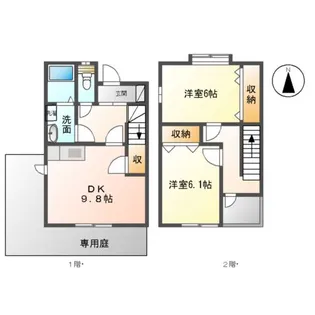サンセベリアⅡ【1階】の間取り