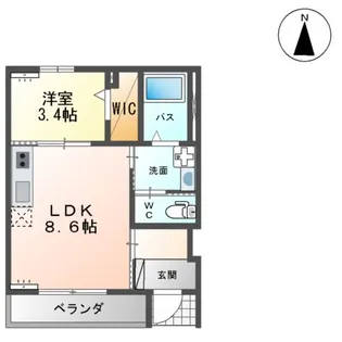 ベルミーA’【1階】の間取り