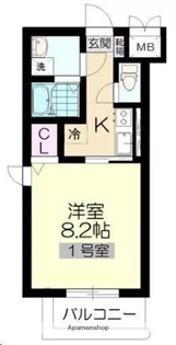 宮城県仙台市若林区南材木町【マンション】の間取り