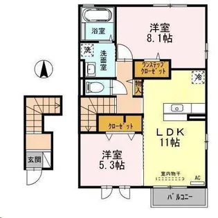 セジュール A【2階】の間取り