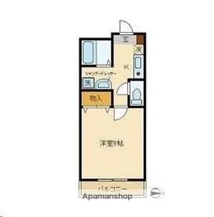 宮城県仙台市青葉区小田原6丁目【アパート】の間取り