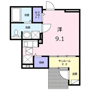 メゾン メルヴェーユⅠ【1階】の間取り