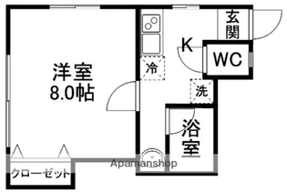 プラッツ二軒茶屋【106号室】の間取り