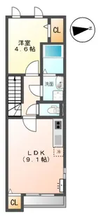 STAR TERRACE 榴ヶ岡【2階】の間取り
