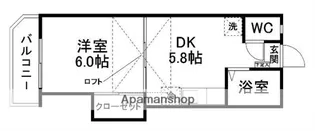 シャトンブラン福室【203号室】の間取り
