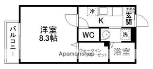 サンライフ小田原【101号室】の間取り
