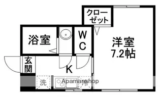 ペルシクム宮町【101号室】の間取り