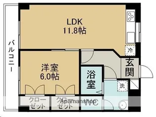 ホワイトヴィラ中町【2階】の間取り