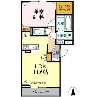 フルール デ シャン B【3階】の間取り