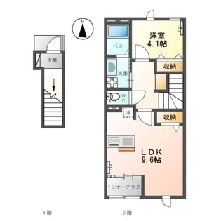 アヴニールブリエ【2階】の間取り